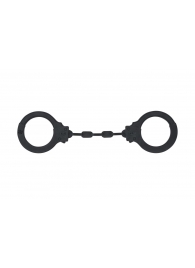 Черные силиконовые наручники Suppression - Lola Games - купить с доставкой в Ельце