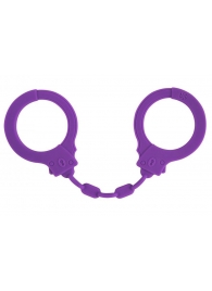 Фиолетовые силиконовые наручники Suppression - Lola Games - купить с доставкой в Ельце