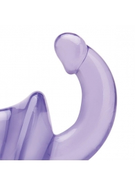 Фиолетовый безремневой страпон Strapless Strap-On - Lux Fetish - купить с доставкой в Ельце
