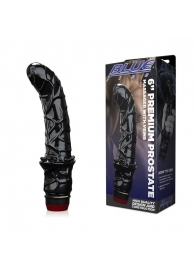 Черный вибромассажер простаты 6  Premium Prostate Massager - BlueLine - в Ельце купить с доставкой