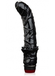 Черный вибромассажер простаты 6  Premium Prostate Massager - BlueLine - в Ельце купить с доставкой