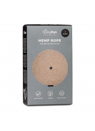 Пеньковая веревка для связывания Hemp Rope - 5 м. - Easy toys - купить с доставкой в Ельце