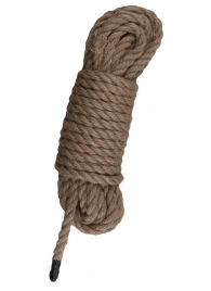 Пеньковая веревка для связывания Hemp Rope - 5 м. - Easy toys - купить с доставкой в Ельце
