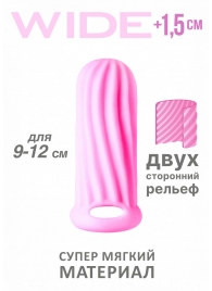 Розовый фаллоудлинитель Homme Wide - 11 см. - Lola Games - в Ельце купить с доставкой