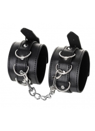 Черные оковы Anonymo из искусственной кожи - ToyFa - купить с доставкой в Ельце
