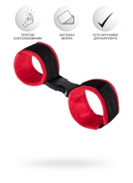 Красно-черные велюровые оковы Anonymo - ToyFa - купить с доставкой в Ельце