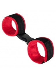 Красно-черные велюровые оковы Anonymo - ToyFa - купить с доставкой в Ельце