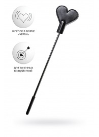 Черный стек со шлепком в форме сердца Anonymo - 35 см. - ToyFa - купить с доставкой в Ельце