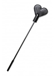 Черный стек со шлепком в форме сердца Anonymo - 35 см. - ToyFa - купить с доставкой в Ельце