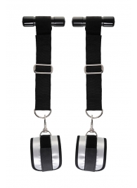 Черно-серебристые фиксаторы для рук на дверь Anonymo - ToyFa - купить с доставкой в Ельце