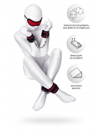 Красно-черный бондажный набор Anonymo - ToyFa - купить с доставкой в Ельце