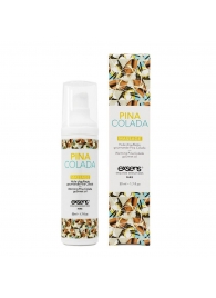 Разогревающее массажное масло с ароматом пина колада Gourmet Pina Colada - 50 мл. - Exsens - купить с доставкой в Ельце
