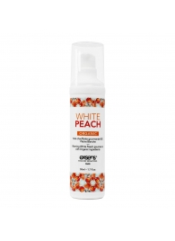Разогревающее массажное масло Gourmet White Peach Organic с органическими ингредиентами - 50 мл. - Exsens - купить с доставкой в Ельце