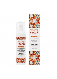 Разогревающее массажное масло Gourmet White Peach Organic с органическими ингредиентами - 50 мл. - Exsens - купить с доставкой в Ельце