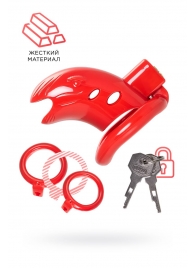 Красный мужской пояс верности из пластика - ToyFa - купить с доставкой в Ельце