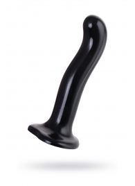Черный стимулятор для пар P G-Spot Dildo Size M - 18 см. - Strap-on-me - в Ельце купить с доставкой