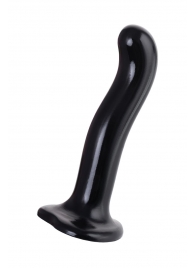 Черный стимулятор для пар P G-Spot Dildo Size M - 18 см. - Strap-on-me - в Ельце купить с доставкой