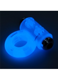 Голубое, светящееся в темноте эрекционное виброкольцо Lumino Play Vibrating Penis Ring - Lovetoy - в Ельце купить с доставкой
