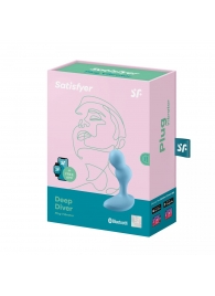 Голубой анальный вибростимулятор Deep Driver - 11,2 см. - Satisfyer - в Ельце купить с доставкой