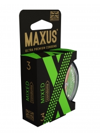 Презервативы в пластиковом кейсе MAXUS AIR Mixed - 3 шт. - Maxus - купить с доставкой в Ельце
