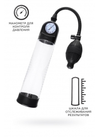 Прозрачная механическая помпа Roald с манометром - Sexus - в Ельце купить с доставкой