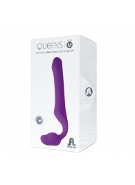 Лиловый безремневой страпон Queens M - Adrien Lastic - купить с доставкой в Ельце