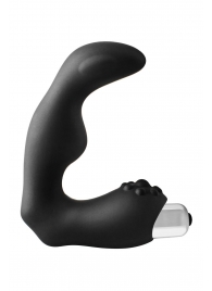 Черный вибромассажер простаты FantASStic Vibrating Prostate Massager - 11,3 см. - Dream Toys - в Ельце купить с доставкой