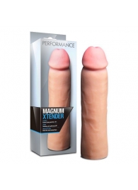 Телесная фаллическая насадка на пенис Magnum Xtender - 23 см. - Blush Novelties - в Ельце купить с доставкой