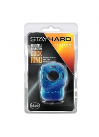 Голубое эрекционное виброкольцо Reusable 5 Function Cock Ring - Blush Novelties - в Ельце купить с доставкой