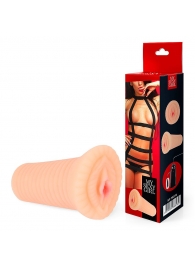 Реалистичный мастурбатор-вагина телесного цвета с вибрацией - Bior toys - в Ельце купить с доставкой