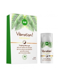 Возбуждающий гель с ароматом кокоса Vibration Coconut - 15 мл. - INTT - купить с доставкой в Ельце