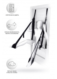 Черные секс-качели на дверь Anonymo №0505 - ToyFa - купить с доставкой в Ельце