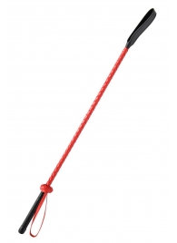 Красно-черный гладкий стек - 71 см. - Fetish Tentation - купить с доставкой в Ельце