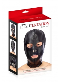 Маска-шлем с прорезями для глаз и рта - Fetish Tentation - купить с доставкой в Ельце