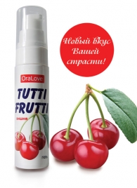 Гель-смазка Tutti-frutti с вишнёвым вкусом - 30 гр. - Биоритм - купить с доставкой в Ельце