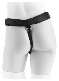 Страпон с телесной насадкой 7  Uncut with Strap on Harness - 18 см. - Pipedream - купить с доставкой в Ельце