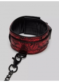 Красно-черные оковы Reversible Faux Leather Ankle Cuffs - Fifty Shades of Grey - купить с доставкой в Ельце