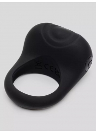 Черное эрекционное виброкольцо Sensation Rechargeable Vibrating Love Ring - Fifty Shades of Grey - в Ельце купить с доставкой