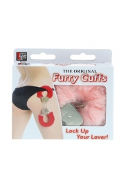 Металлические наручники с розовой меховой опушкой METAL HANDCUFF WITH PLUSH PINK - Dream Toys - купить с доставкой в Ельце