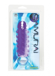 Закрытая фиолетовая насадка с пупырышками SAMURAI PENIS SLEEVE PURPLE - 14,5 см. - NMC - в Ельце купить с доставкой