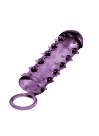Закрытая фиолетовая насадка с пупырышками SAMURAI PENIS SLEEVE PURPLE - 14,5 см. - NMC - в Ельце купить с доставкой