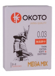 Набор из 4 презервативов OKOTO MegaMIX - Sitabella - купить с доставкой в Ельце
