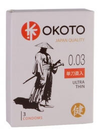 Ультратонкие презервативы OKOTO Ultra Thin - 3 шт. - Sitabella - купить с доставкой в Ельце