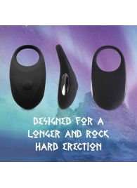 Черное эрекционное виброкольцо Thor Cockring - FeelzToys - в Ельце купить с доставкой