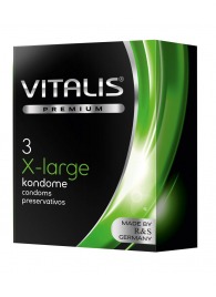 Презервативы увеличенного размера VITALIS PREMIUM x-large - 3 шт. - Vitalis - купить с доставкой в Ельце