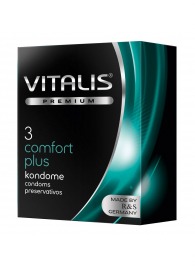Контурные презервативы VITALIS PREMIUM comfort plus - 3 шт. - Vitalis - купить с доставкой в Ельце