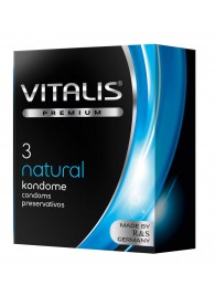 Классические презервативы VITALIS PREMIUM natural - 3 шт. - Vitalis - купить с доставкой в Ельце