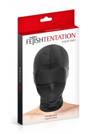 Сплошная маска-шлем с имитацией повязки для глаз - Fetish Tentation - купить с доставкой в Ельце