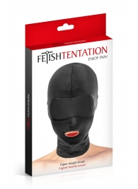 Сплошная маска на голову с прорезью для рта - Fetish Tentation - купить с доставкой в Ельце