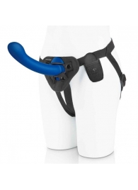 Синяя насадка Remote Control P-Spot G-Spot с черными трусиками - 20 см. - Pegasus - купить с доставкой в Ельце